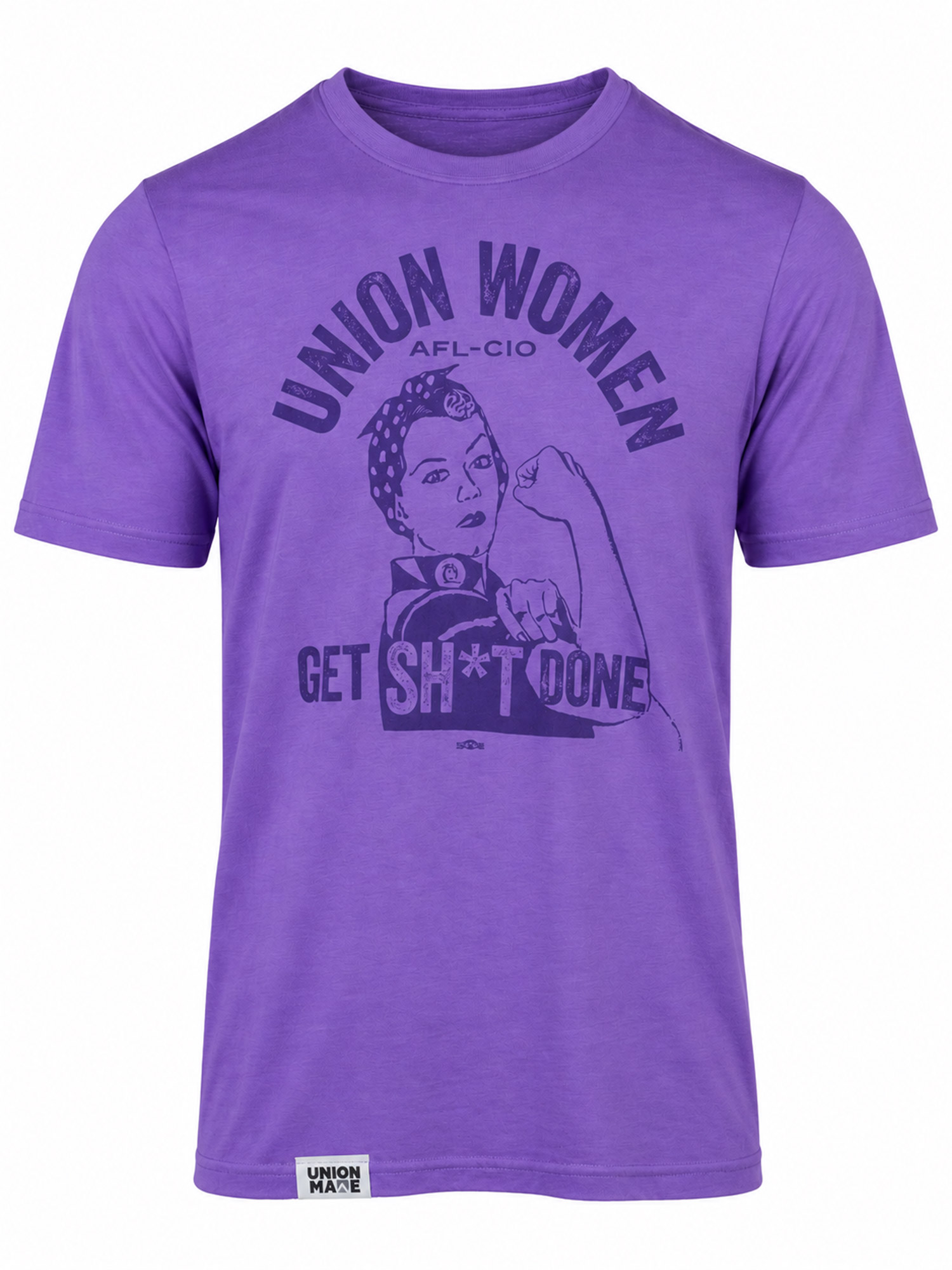 Bright Purple Union Made Triblend Tee
